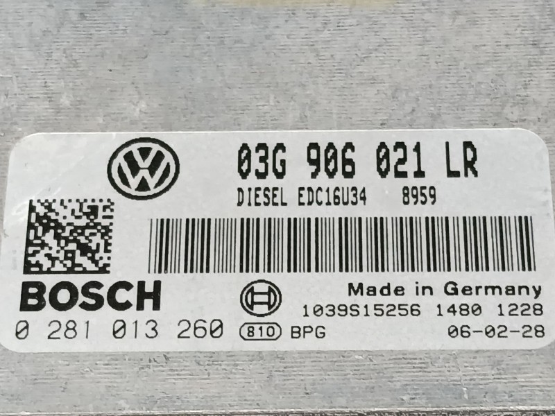 Recambio de centralita motor uce para volkswagen passat b6 (3c2) 1.9 tdi referencia OEM IAM   