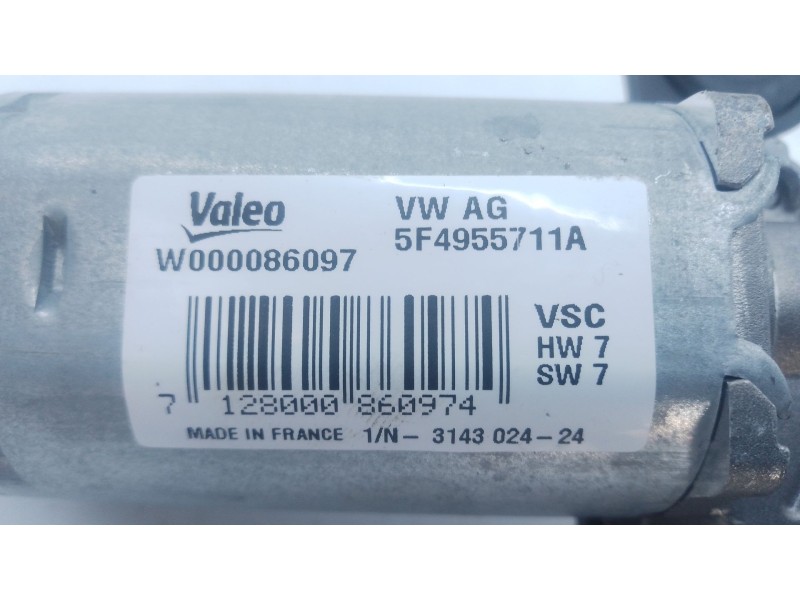 Recambio de motor limpia trasero para skoda karoq (nu7, nd7) 1.5 tsi referencia OEM IAM 5F4955711A  