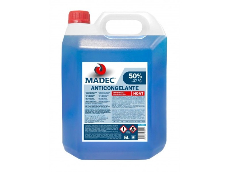 Recambio de anticongelante para universal anticongelante madec anticongelante hoat 50% -37cº 5l (azul) referencia OEM IAM 249105