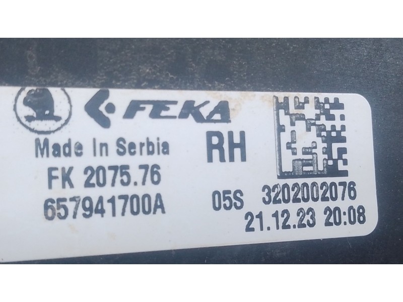 Recambio de faro antiniebla derecho para skoda scala (nw1) 1.0 tsi referencia OEM IAM   