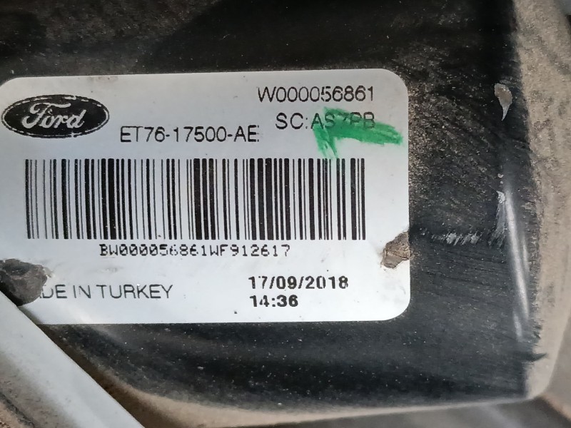 Recambio de motor limpia delantero para ford transit courier b460 furgoneta/monovolumen 1.5 tdci referencia OEM IAM ET7617500AE 