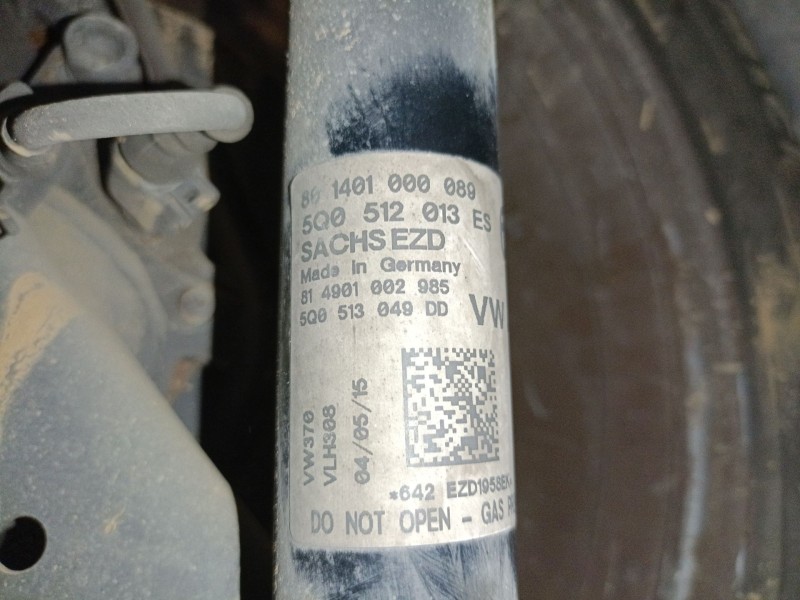 Recambio de amortiguador trasero derecho para seat leon (5f1) 1.6 tdi referencia OEM IAM 5Q0512013ES  