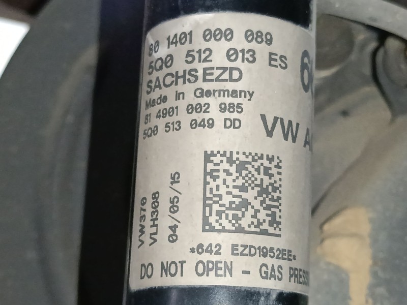 Recambio de amortiguador trasero izquierdo para seat leon (5f1) 1.6 tdi referencia OEM IAM 5Q0512013ES  