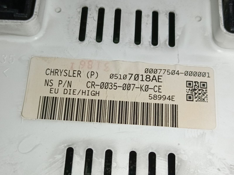 Recambio de cuadro instrumentos para jeep compass (mk49) 2.0 crd 4x4 referencia OEM IAM   