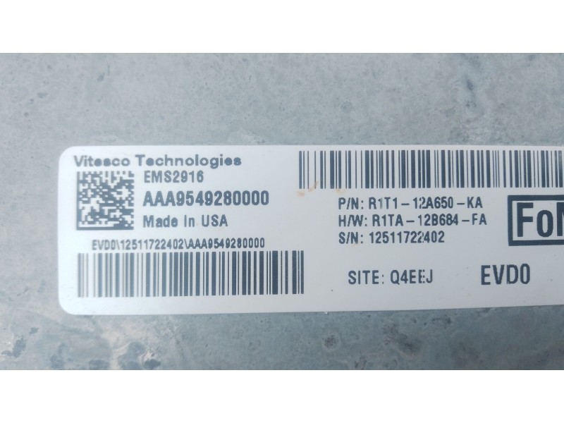 Recambio de centralita motor uce para ford puma (j2k, cf7) 1.0 ecoboost mhev referencia OEM IAM R1T112A650KA  