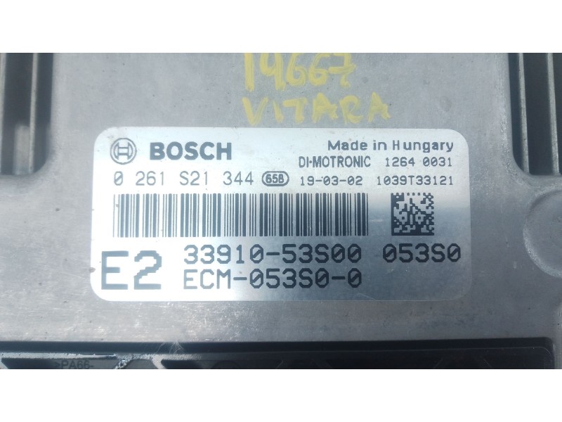 Recambio de centralita motor uce para suzuki vitara (ly) 1.0 (apk 310) referencia OEM IAM 3391052S00 0261S21344 