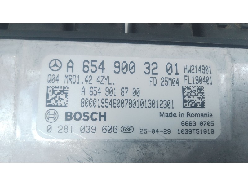 Recambio de centralita motor uce para mercedes-benz vito tourer (w447) 114 cdi 4-matic (447.701, 447.703, 447.705) referencia OE