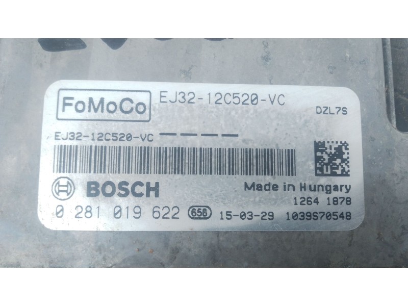 Recambio de centralita motor uce para land rover range rover evoque (l538) 2.2 d 4x4 referencia OEM IAM EJ3212C520VC 0281019622 