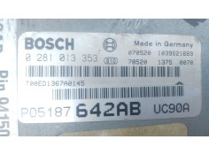 Recambio de centralita motor uce para dodge nitro 2.8 crd 4wd referencia OEM IAM P05187642AB 0281013353  2