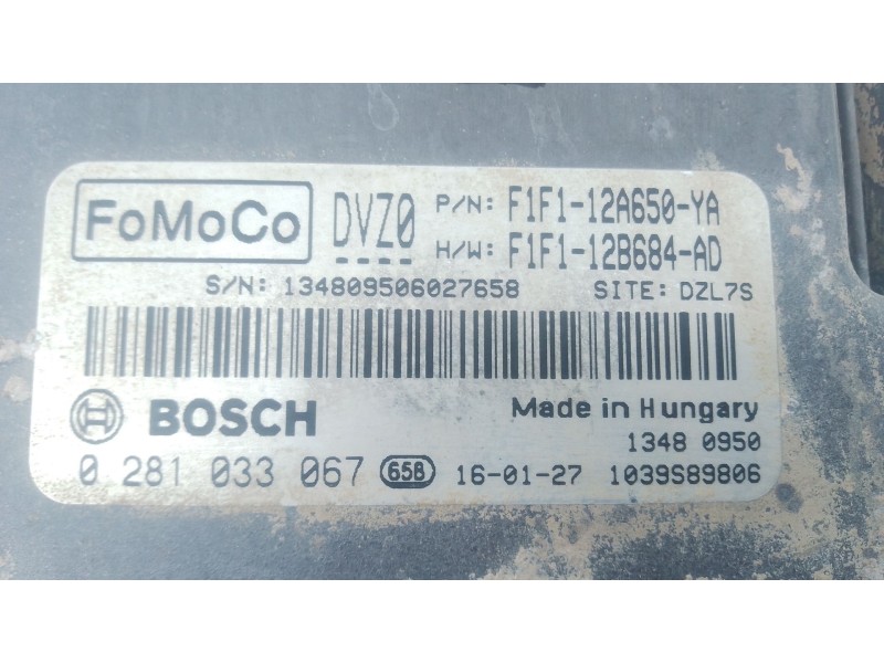 Recambio de centralita motor uce para ford focus iii 1.5 tdci referencia OEM IAM F1F112A650YA F1F112B684AD 