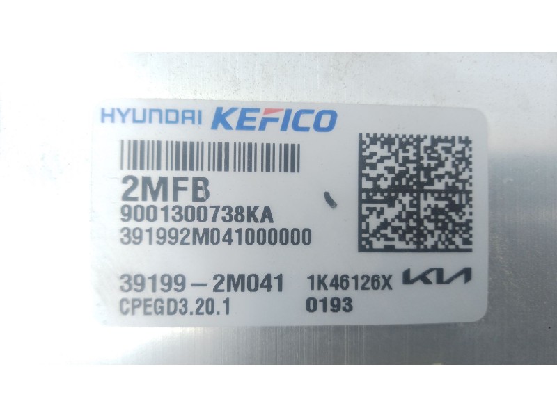 Recambio de centralita motor uce para kia sportage v (nq5) 1.6 t-gdi referencia OEM IAM 391992M041 391352MFB1 