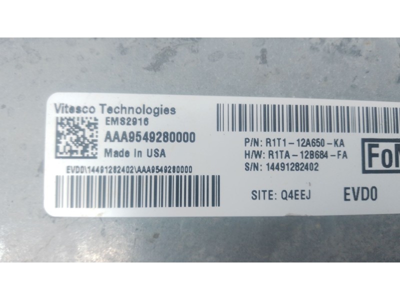 Recambio de centralita motor uce para ford puma (j2k, cf7) 1.0 ecoboost mhev referencia OEM IAM R1T112A650KA  