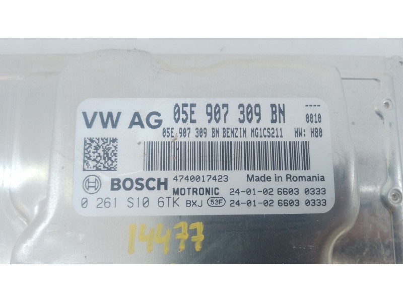 Recambio de centralita motor uce para skoda karoq (nu7, nd7) 1.5 tsi referencia OEM IAM 05E907309BN 0261S106TK 