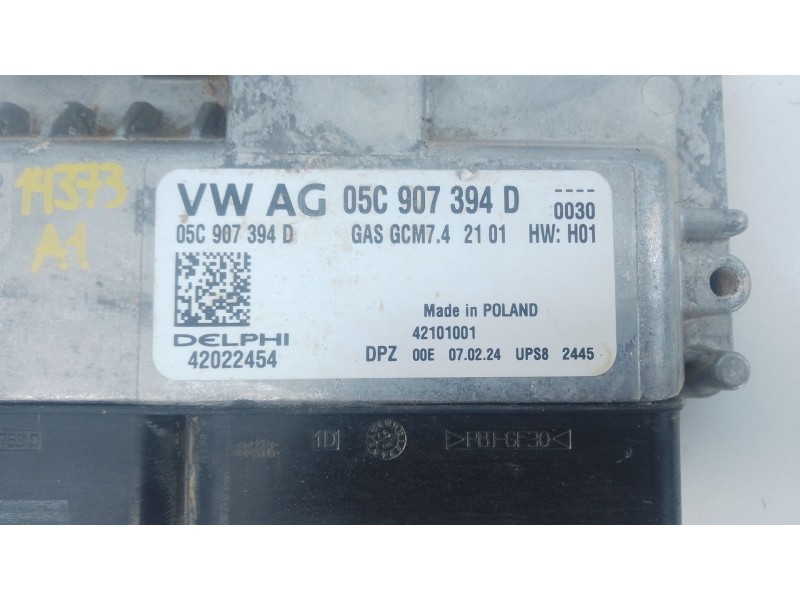 Recambio de centralita motor uce para audi a1 sportback (gba) 30 tfsi referencia OEM IAM 05C907394D 42022454 