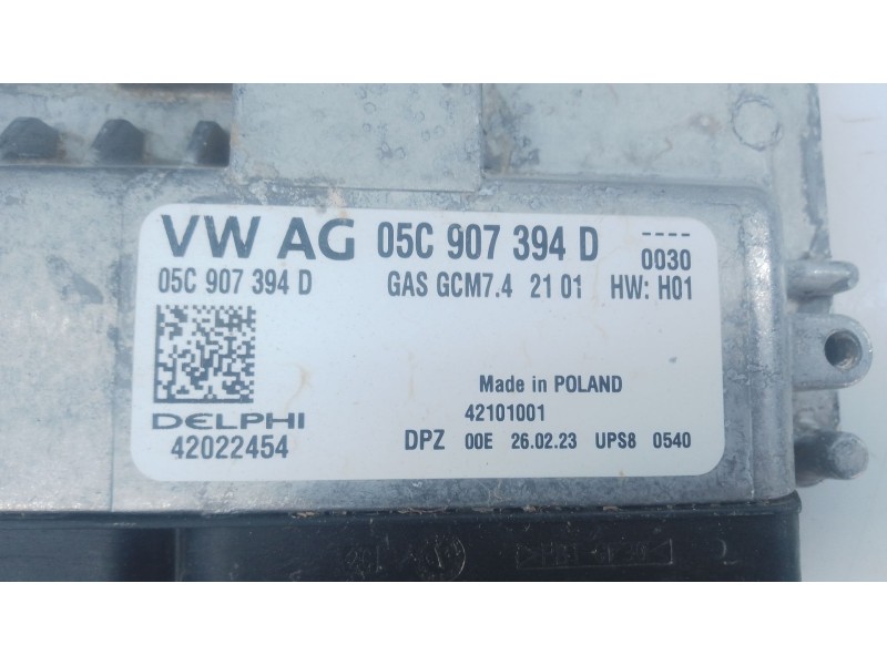 Recambio de centralita motor uce para skoda scala (nw1) 1.0 tsi referencia OEM IAM 05C906394D 42022454 