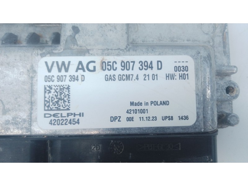 Recambio de centralita motor uce para skoda kamiq (nw4) 1.0 tsi referencia OEM IAM 05C907394D 42022454 