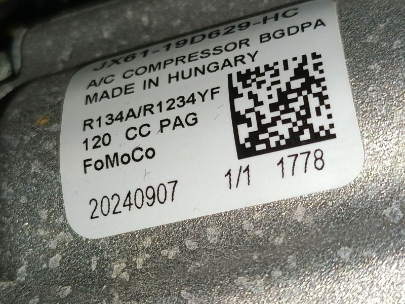 Recambio de compresor aire acondicionado para ford puma (j2k, cf7) 1.0 ecoboost mhev referencia OEM IAM   