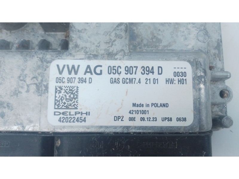 Recambio de centralita motor uce para skoda scala (nw1) 1.0 tsi referencia OEM IAM 05C907394D 42022454 