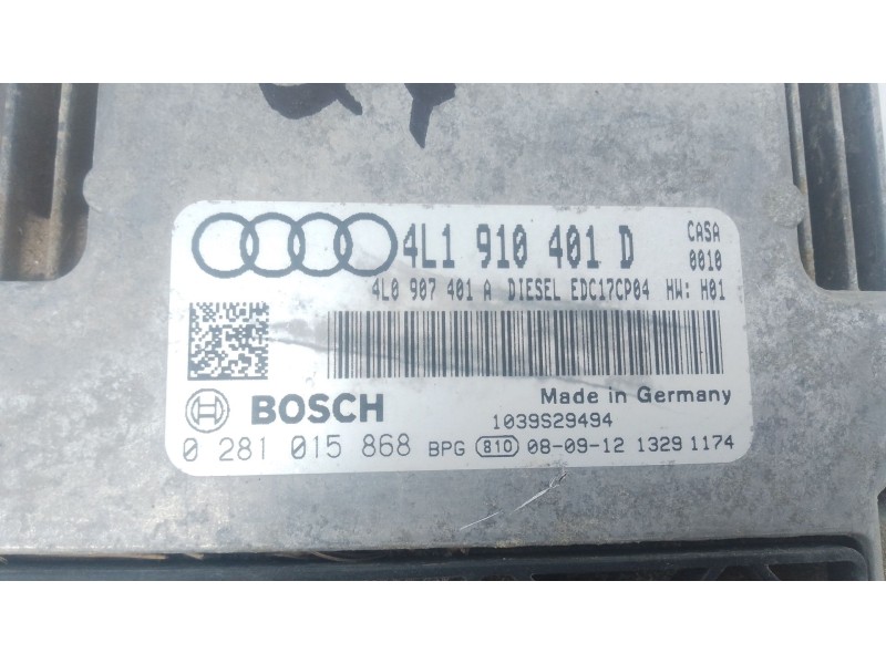 Recambio de centralita motor uce para audi q7 (4lb) 3.0 tdi quattro referencia OEM IAM 4L1910401D 0281015868 