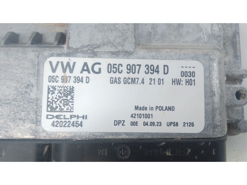 Recambio de centralita motor uce para skoda fabia iv (pj3) 1.0 tsi referencia OEM IAM 05C907394D 42022454 
