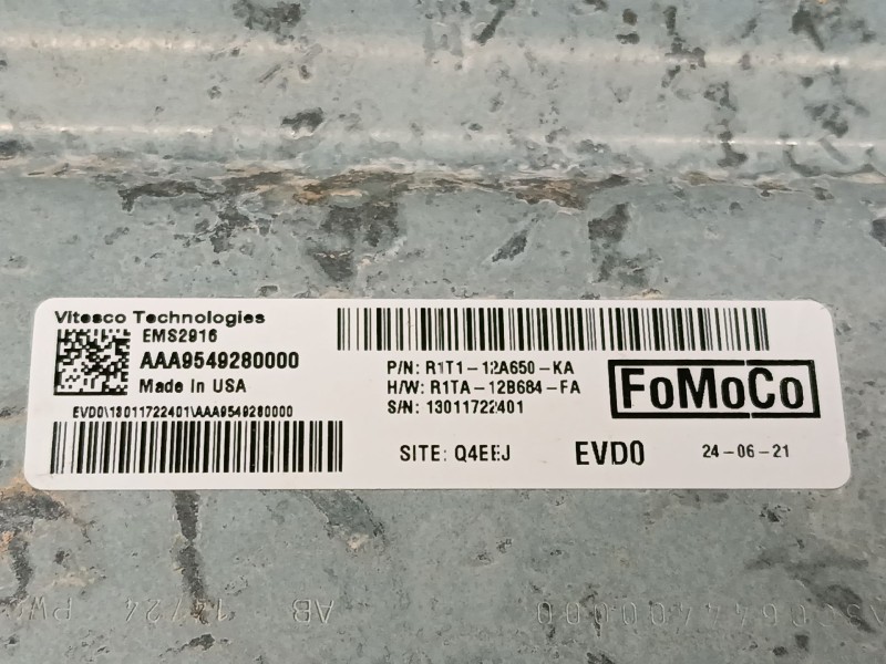 Recambio de centralita motor uce para ford puma (j2k, cf7) 1.0 ecoboost mhev referencia OEM IAM   