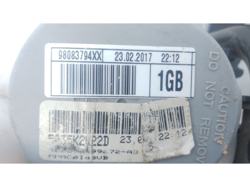 Recambio de cinturon seguridad delantero izquierdo para citroën jumpy iii furgoneta (v_) 1.6 bluehdi 115 referencia OEM IAM   