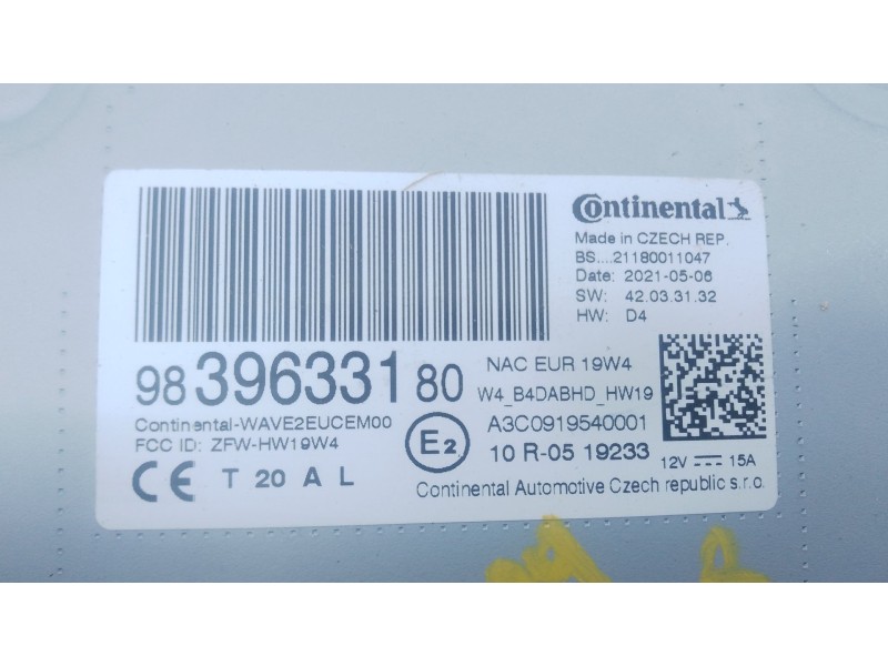 Recambio de sistema navegacion gps para peugeot 3008 ii suv (mc_, mr_, mj_, m4_) 1.2 thp/ puretech 130 (mrhnsm, mrhnsu, mrhnsj, 