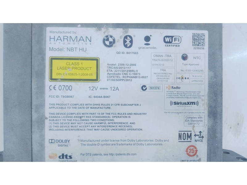 Recambio de sistema navegacion gps para bmw x6 (f16, f86) xdrive 30 d referencia OEM IAM   