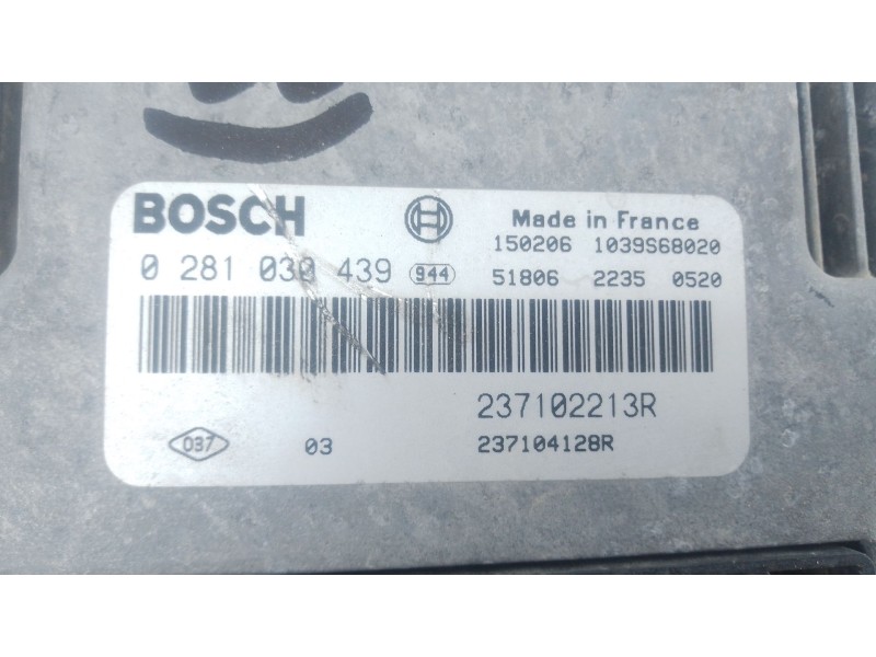Recambio de centralita motor uce para dacia dokker monospace (ke_) 1.5 dci (keaj, keah) referencia OEM IAM 237102213R 0281030439