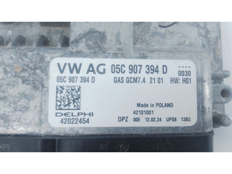 Recambio de centralita motor uce para audi a1 sportback (gba) 30 tfsi referencia OEM IAM 05C907394D 42022454 
