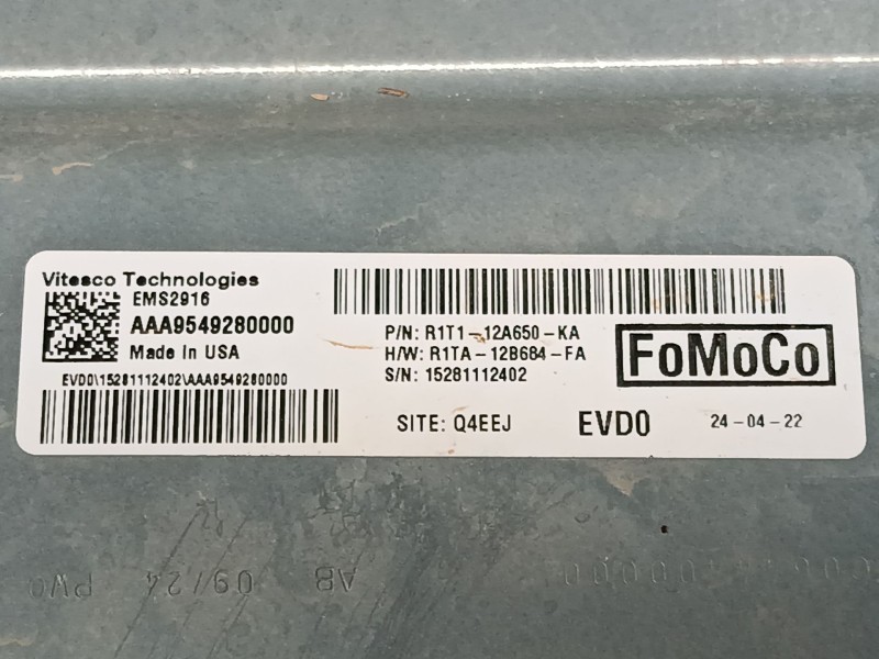 Recambio de centralita motor uce para ford puma (j2k, cf7) 1.0 ecoboost mhev referencia OEM IAM   