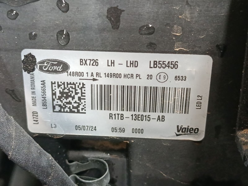 Recambio de faro izquierdo xenon para ford puma (j2k, cf7) 1.0 ecoboost mhev referencia OEM IAM R1TB13E015AB  