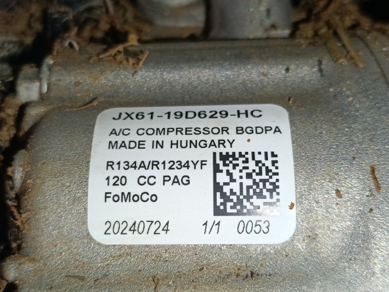 Recambio de compresor aire acondicionado para ford puma (j2k, cf7) 1.0 ecoboost mhev referencia OEM IAM   
