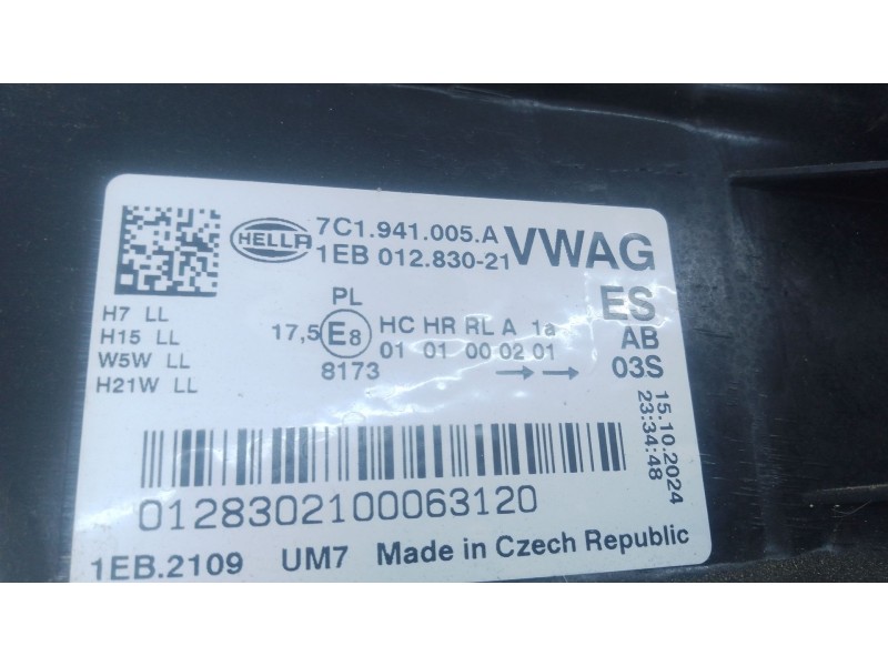 Recambio de faro izquierdo para volkswagen crafter furgoneta (sy_, sx_) 2.0 tdi referencia OEM IAM 7C1941005A  