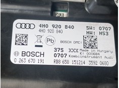 Recambio de cuadro instrumentos para audi a8 d4 (4h2, 4h8, 4hc, 4hl) 4.0 tfsi quattro referencia OEM IAM    2