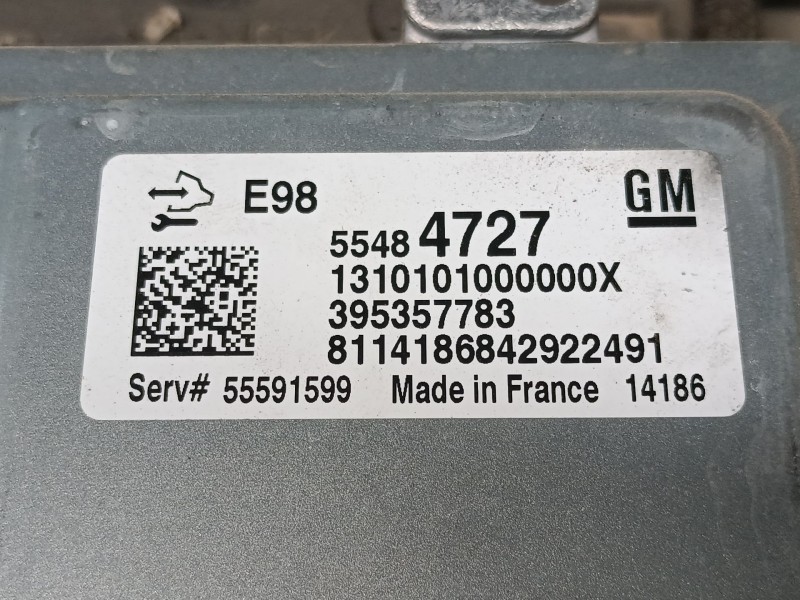 Recambio de centralita motor uce para opel astra j (p10) 1.6 cdti (68) referencia OEM IAM 55484727 395357783 