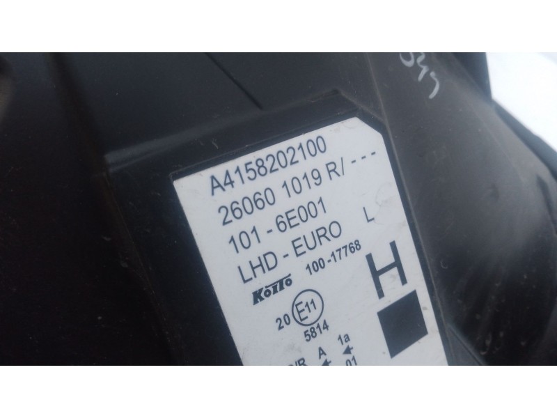 Recambio de faro izquierdo para mercedes-benz citan furgoneta/monovolumen (w415) 109 cdi (415.601, 415.603, 415.605) referencia 