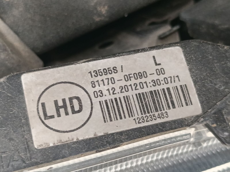 Recambio de faro izquierdo para toyota verso (_r2_) 2.0 d-4d (aur20_) referencia OEM IAM 13595S 811700F090 