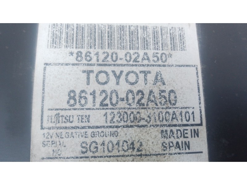 Recambio de sistema audio / radio cd para toyota auris active referencia OEM IAM   