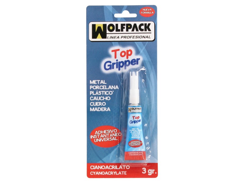 Recambio de ferreteria para universal pegamento ciano acrilato wolfpack 3 gramos referencia OEM IAM 14010500 8435231900508 84258