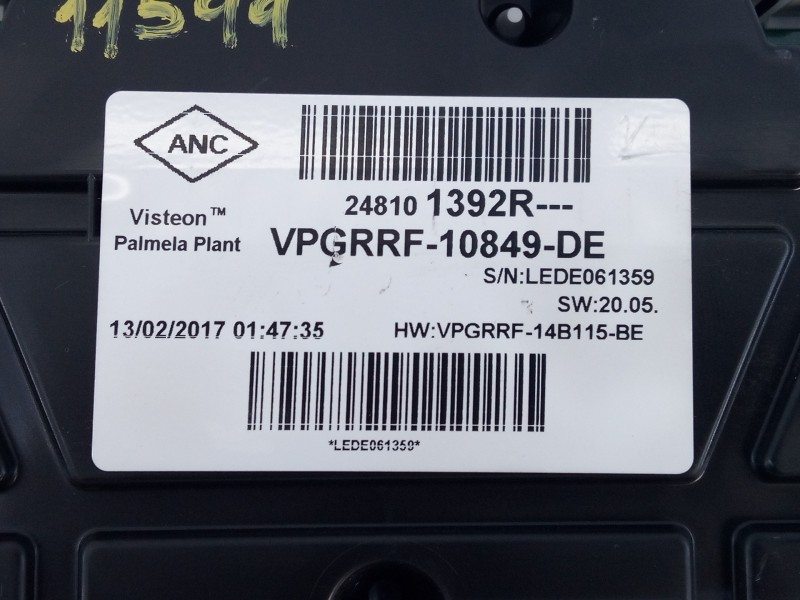 Recambio de cuadro instrumentos para renault clio iv dynamique referencia OEM IAM 248101392R  