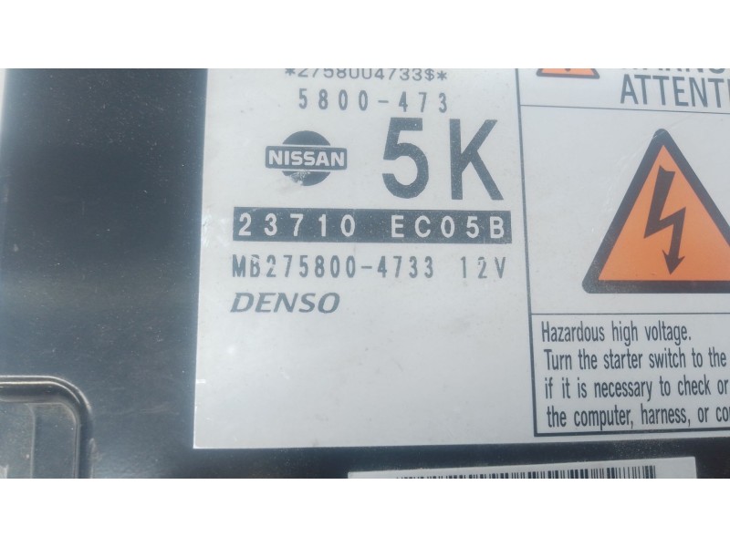Recambio de centralita motor uce para nissan pathfinder iii (r51) 2.5 dci 4wd referencia OEM IAM 23710EC05B MB2758004733 
