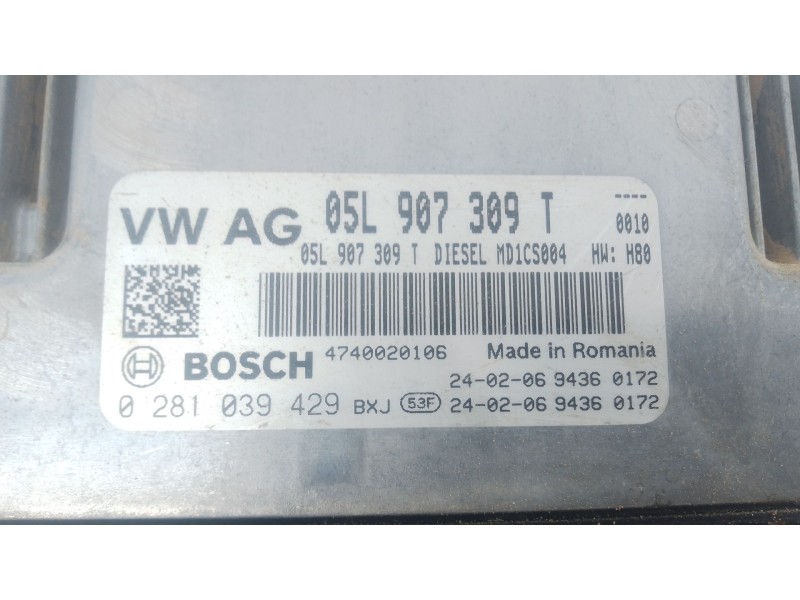 Recambio de centralita motor uce para audi q2 (gab, gag) 30 tdi referencia OEM IAM 05L907309T 0281039429 