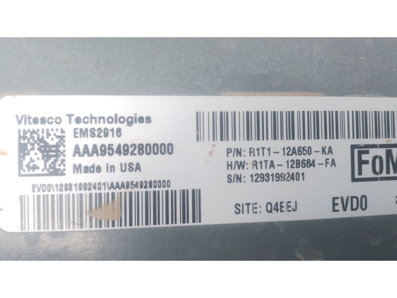Recambio de centralita motor uce para ford puma (j2k, cf7) 1.0 ecoboost mhev referencia OEM IAM R1T112A650KA R1TA12B684FA 