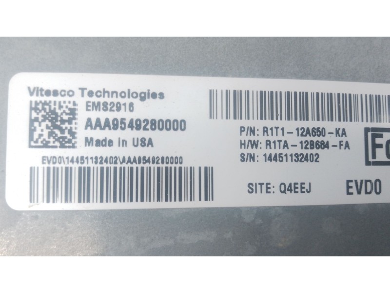 Recambio de centralita motor uce para ford puma (j2k, cf7) 1.0 ecoboost mhev referencia OEM IAM R1T112A650KA R1TA12B684FA 