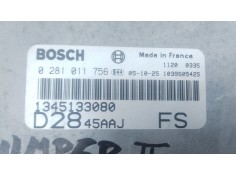 Recambio de centralita motor uce para citroën jumper ii furgoneta (244) 2.8 hdi referencia OEM IAM 1345133080 0281011756  2