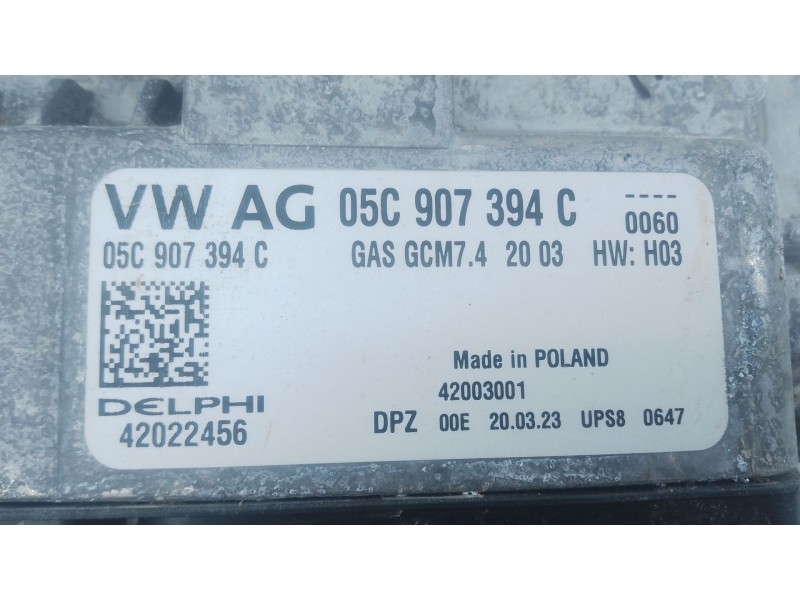 Recambio de centralita motor uce para volkswagen golf viii (cd1, da1) 1.0 tsi referencia OEM IAM 05C907394C 42022456 