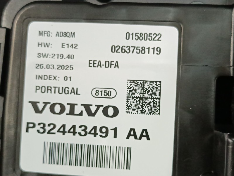 Recambio de cuadro instrumentos para volvo xc40 (536) b3 mild-hybrid referencia OEM IAM 01580522 0263758119 