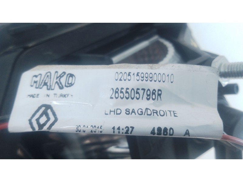Recambio de piloto trasero derecho porton para renault clio iv (bh_) 1.5 dci 75 referencia OEM IAM   