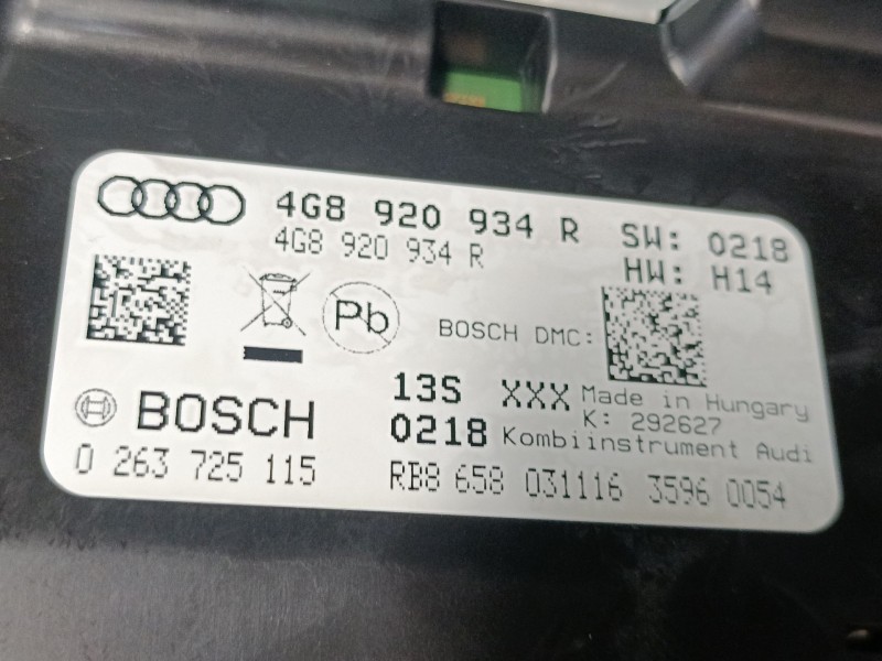 Recambio de cuadro instrumentos para audi a6 c7 (4g2, 4gc) 2.0 tdi referencia OEM IAM   